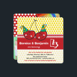 Party Cherries Kids Twillingars Joint Birthday Pho Inbjudningar<br><div class="desc">En tecknad av två stiliserade tecknad söta och röda körsbär med lycklig med födelsedagsfest. Den här sommarteman för gender-neutralt och roligt är lämplig för barn och barn. Bakgrunden kan ändras till valfri färg. Designade/ursprungliga teckningar efter tjock*fa*tin*i. Enkel att anpassa med ditt eget textmeddelande, namn, foto eller bild. Fler redigeringsfunktioner finns...</div>