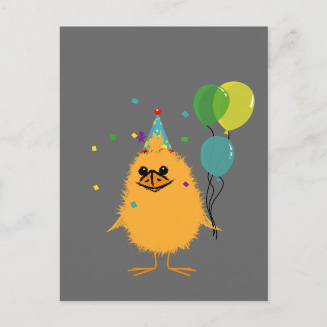 Party Chick Inbjudan Vykort (Framsida)