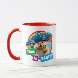 Party Chipmunk i Sombrero Mugg