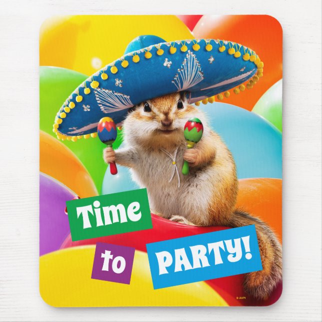 Party Chipmunk in Sombrero Musmatta (Framsidan)