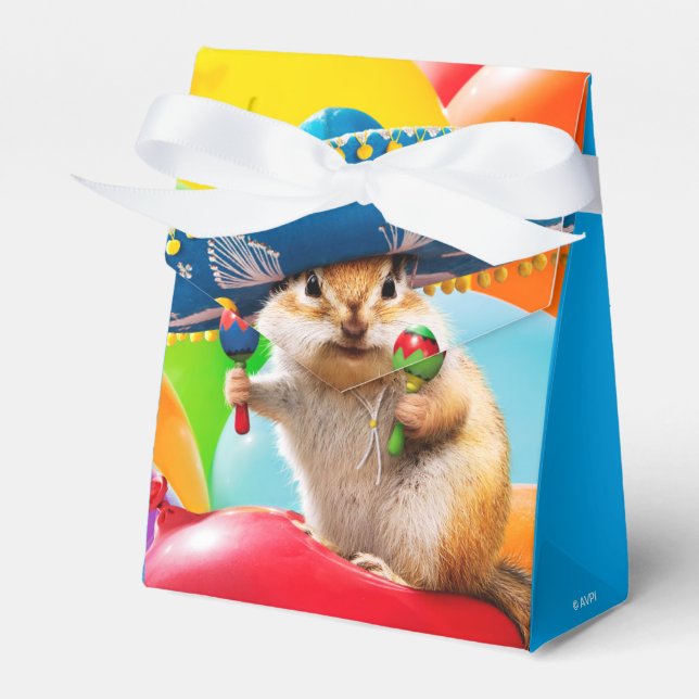 Party Chipmunk in Sombrero Presentaskar (Framsidan Sidan)