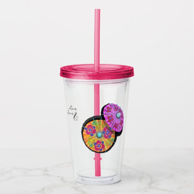 Party Cocktail Umbrella Personlig Take Away Mugg (Framsida)