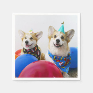 Party Corgis Pappra Napkins Pappersservett
