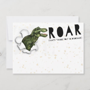 Party Crasher Dinosaur Tackkort Tack Kort