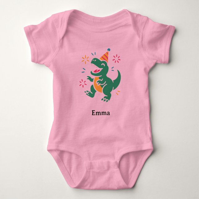 Party Dino Roar – Cute Birthday T-Shirt Design for (Framsida)