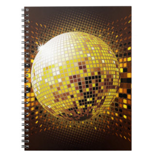 Party Disco: Vintage Glowing Ljus. Anteckningsbok