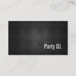 Party DJ Coola Black Metall Simplicit Visitkort