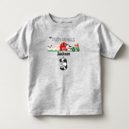 Party-djur 3:e födelsedagen Djurfödelsedag T Shirt