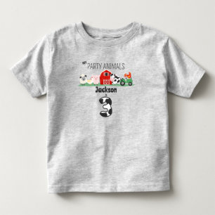 Party-djur 3:e födelsedagen Djurfödelsedag T Shirt
