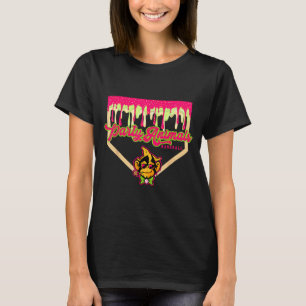 Party djur baseboll droppande tallrik apa t shirt