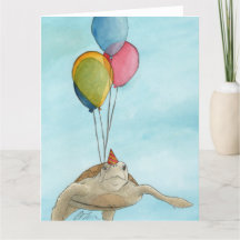 Party-djur: Turtle Greeting Card 8,5" x11"