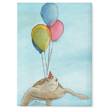 Party-djur: Turtle Magnet 2,5" x3,5"