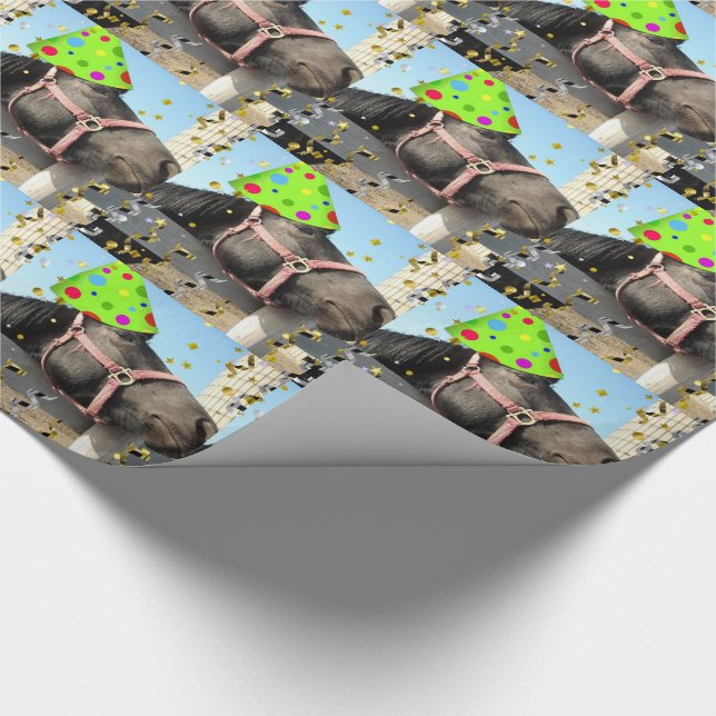 Party Djurhäst Presentpapper (Hörn)