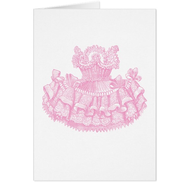 Party Dress Hälsningskort (Framsidan)