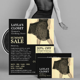 Party Dress, Kläderreklam för kvinnor Reklamblad