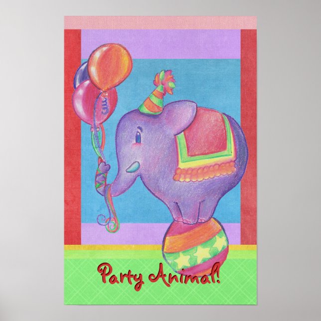 Party Elephant Poster (Framsidan)