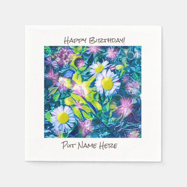 Party Essentials Anpassa text Pappersservett (Framsidan)