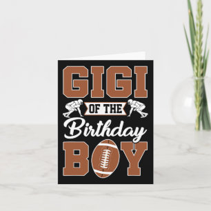 Party-familjens matta i Birthday Boy Football Kort