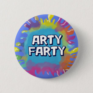 Party farty artist målarfärg blob knapp