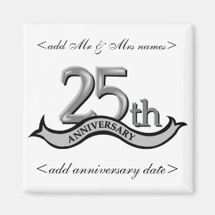 party favors 25-årsdagen magnet