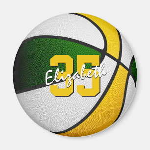 party favors under 10 grönt guld basketboll magnet
