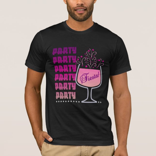 Party-Fiesta-skjortan - välj stil & färg Tee (Framsida)