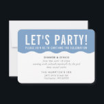 PARTY FIRANDE INFO av modernt, fetstilt grått Inbjudningar<br><div class="desc">med kat massard >> www.simplysweetPAPERIE.com <<< En enkel design för dina PARTY-CARDS - för att matcha dina huvudinbjudningar. Kärlek, men jag skulle vilja se vissa förändringar - ett annat färg-system, produkt, tillsätt ett foto eller anpassat för ett annat tillfälle - ingen oro bara kontakta mig, KAT@SIMPLYSWEETPAPERIE.COM jag är lycklig för...</div>
