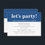 PARTY FIRANDE INFO modern fet pojke marblått Inbjudningar<br><div class="desc">med kat massard >> www.simplysweetPAPERIE.com <<< En enkel design för dina PARTY-CARDS - för att matcha dina huvudinbjudningar. Kärlek, men jag skulle vilja se vissa förändringar - ett annat färg-system, produkt, tillsätt ett foto eller anpassat för ett annat tillfälle - ingen oro bara kontakta mig, KAT@SIMPLYSWEETPAPERIE.COM jag är lycklig för...</div>