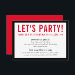 PARTY FIRANDE INFO modern fet pojke svart röd Inbjudningar<br><div class="desc">med kat massard >> www.simplysweetPAPERIE.com <<< En enkel design för dina PARTY-CARDS - för att matcha dina huvudinbjudningar. Kärlek, men jag skulle vilja se vissa förändringar - ett annat färg-system, produkt, tillsätt ett foto eller anpassat för ett annat tillfälle - ingen oro bara kontakta mig, KAT@SIMPLYSWEETPAPERIE.COM jag är lycklig för...</div>