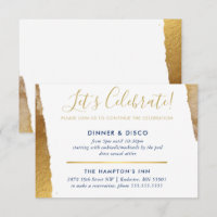 PARTY FIRANDE INSERT modern luxe giltighet guld