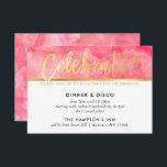 PARTY FIRANDE korall rosa  vattenfärgen guld Inbjudningar<br><div class="desc">med kat masard >> www.simplysweetPAPERIE.com <<< En enkel design för din OSA REPLY CARDS - för att matcha dina huvudinbjudningar. Kärlek, men jag skulle vilja se vissa förändringar - ett annat färg-system, produkt, tillsätt ett foto eller anpassat för ett annat tillfälle - ingen oro bara kontakta mig, KAT@SIMPLYSWEETPAPERIE.COM jag är...</div>