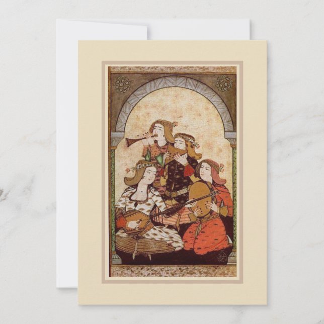 Party Firande-platta anteckningskort (Framsida)