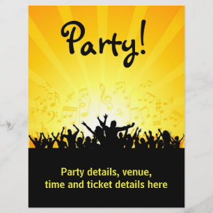 Party flygare reklamblad