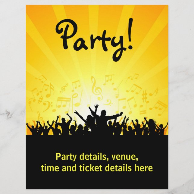 Party flygare reklamblad (Framsidan)