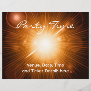 Party flygare reklamblad