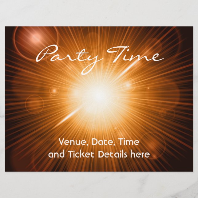 Party flygare reklamblad (Framsidan)