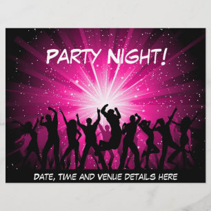 Party flygare reklamblad
