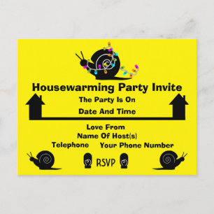 Party   Flytta Home   Funny Inbjudan