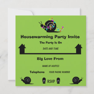 Party   Flytta Home   Funny Inbjudan