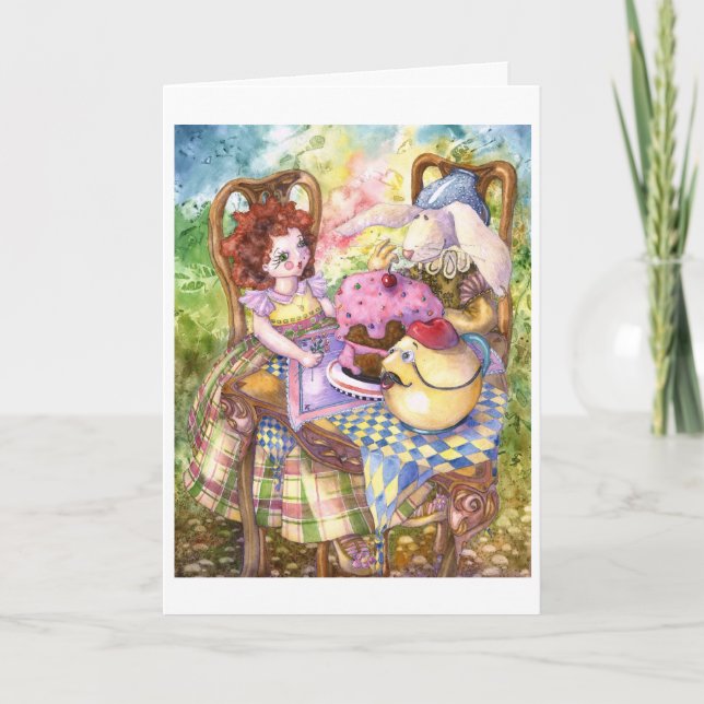 party födelsedagskort tack kort (Framsida)