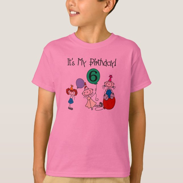 party för 6epinneungar t-shirt (Framsida)