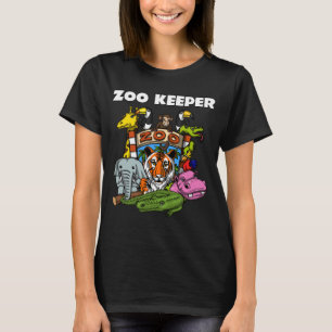 Party för älskare för Zoovårdare djurt T Shirt