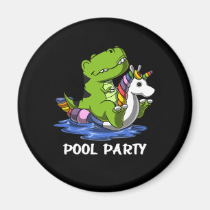 Party för bassäng för flöte för Unicorn för Magnet