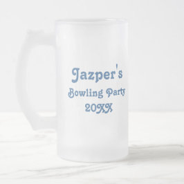 Party för blåttbowlingklotpersonlig mugg