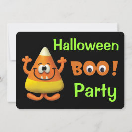Party för candy cornHalloween bu Inbjudningar