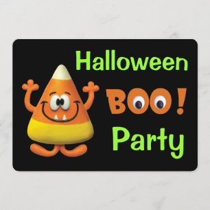 Party för candy cornHalloween bu Inbjudningar