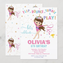 Party för gymnastik för flicka för