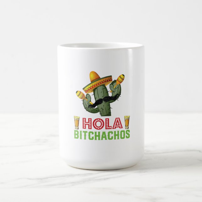 Party för Hola Bitchachos kaktusCinco De Mayo Kaffemugg (Center)