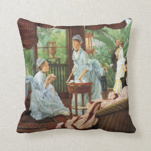 Party för James Tissot VictorianTea Kudde