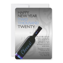 Party för nyårsafton för jubelvinflaska